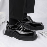 Tryess- Danwol Contrast Stitch Patent Shoes