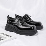 Tryess- Danwol Contrast Stitch Patent Shoes