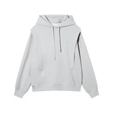 Tryess- Drawstring Hooded Sweatshirt