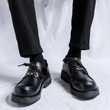 Tryess- Dupo Metal Badge Derby Shoes