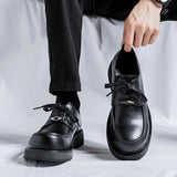 Tryess- Dupo Metal Badge Derby Shoes