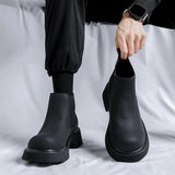 Tryess- Galhyeon Matte Black Chelsea Boots