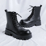 Tryess- Goam Extra Chunky Sole Lace-up Boots