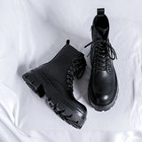 Tryess- Goam Extra Chunky Sole Lace-up Boots