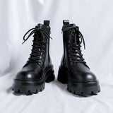 Tryess- Goam Extra Chunky Sole Lace-up Boots