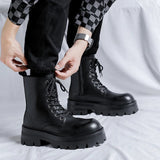 Tryess- Goam Extra Chunky Sole Lace-up Boots