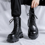 Tryess- Goam Extra Chunky Sole Lace-up Boots