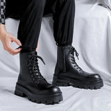 Tryess- Goam Extra Chunky Sole Lace-up Boots