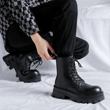 Tryess- Goam Extra Chunky Sole Lace-up Boots