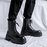 Tryess- Goam Extra Chunky Sole Lace-up Boots