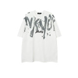 TRYESS-Classy Outfits Mens Fashion Casual Outfits Streetwear T-shirt Design Graffiti Short Sleeve T-shirt