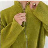 Tryess- Green Knitted Jacket