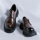 Tryess- Gusan Two-Tone Chunky Derby Shoes