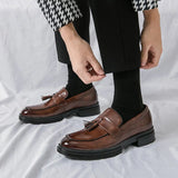 Tryess- Gwanak Faux Leather Tassel Loafers