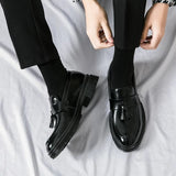 Tryess- Gwanak Faux Leather Tassel Loafers