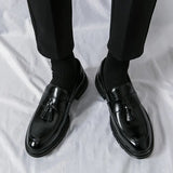 Tryess- Gwanak Faux Leather Tassel Loafers