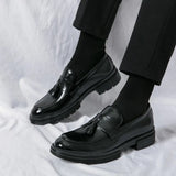 Tryess- Gwanak Faux Leather Tassel Loafers