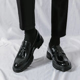 Tryess- Gwanak Faux Leather Tassel Loafers