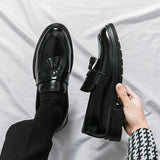 Tryess- Gwanak Faux Leather Tassel Loafers