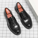 Tryess- Gwanak Faux Leather Tassel Loafers