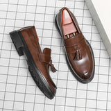 Tryess- Gwanak Faux Leather Tassel Loafers