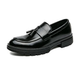 Tryess- Gwanak Faux Leather Tassel Loafers