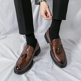 Tryess- Gwanak Faux Leather Tassel Loafers