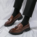 Tryess- Gwanak Faux Leather Tassel Loafers