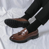 Tryess- Gwanak Faux Leather Tassel Loafers