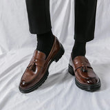 Tryess- Gwanak Faux Leather Tassel Loafers