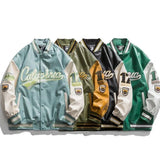 Tryess-American stitching letter printing leather baseball uniform men's jacket for fall/winter 2021 new couple loose bomber jacket men