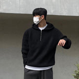 Tryess- Half Zip Hooded Sweater