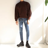 Tryess- High Collar Sweater