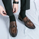 Tryess- Janggi Croc Patent Tassel Loafers