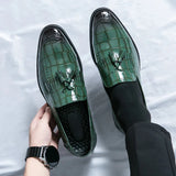 Tryess- Janggi Croc Patent Tassel Loafers