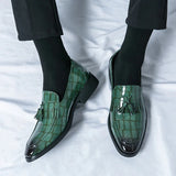 Tryess- Janggi Croc Patent Tassel Loafers