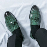 Tryess- Janggi Croc Patent Tassel Loafers