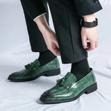 Tryess- Janggi Croc Patent Tassel Loafers