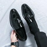 Tryess- Janggi Croc Patent Tassel Loafers