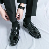 Tryess- Janggi Croc Patent Tassel Loafers