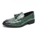 Tryess- Janggi Croc Patent Tassel Loafers