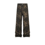 Tryess- Leopard Print Casual Pants