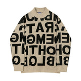 Tryess- Letters Long-sleeved Sweater