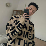 Tryess- Letters Long-sleeved Sweater