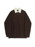 Tryess- Long Sleeve Lapel Pullover