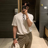 TRYESS-Classy Outfits Mens Fashion Casual Outfits Streetwear T-shirt Design Loose-Fit Basic Tee