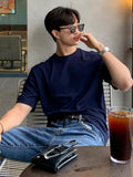 TRYESS-Classy Outfits Mens Fashion Casual Outfits Streetwear T-shirt Design Loose-Fit Basic Tee