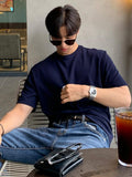 TRYESS-Classy Outfits Mens Fashion Casual Outfits Streetwear T-shirt Design Loose-Fit Basic Tee