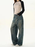 Tryess- Loose Fit Denim Pants