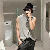 TRYESS-Classy Outfits Mens Fashion Casual Outfits Streetwear T-shirt Design Loose Fit Track Tank Top